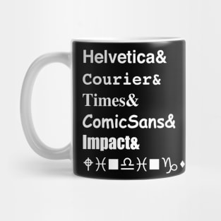 Fonts Mug